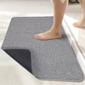 Bath Mat,Ultra Thin Bathroom Rugs,Rubber Bath Mats For Bathroom,No Slip Bath Rugs,Quick Dry,Machine Washable,Low Pile,Absorbent,Shower Outside,Sink,Ho