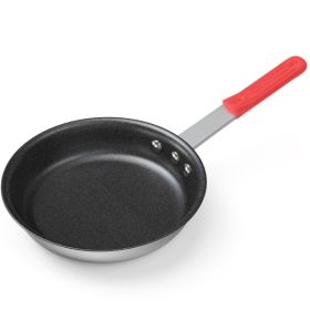 Ceramic Nonstick Egg Pan, Aluminum Frying Pan With Stainless Steel Base, Oven Safe, Dishwasher Safe Skillet (Option: Red 8IN)