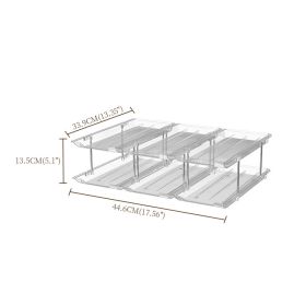 Household Transparent Multi-layer Stackable Can Storage Rack (Option: 2 Layers)